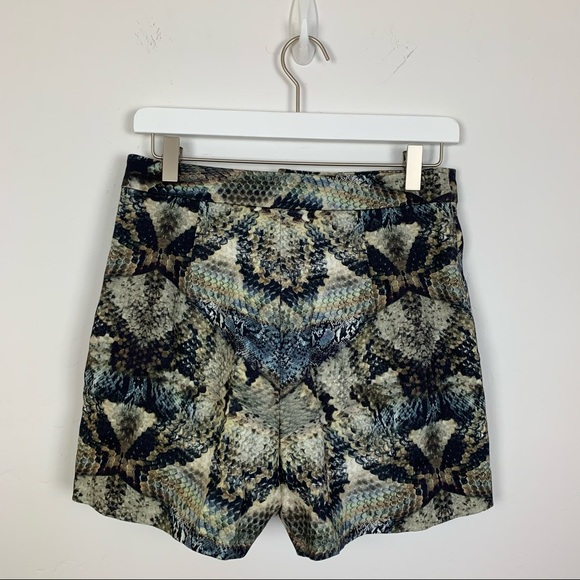 Black Halo Snake Print High Waisted Shorts - Picture 5 of 6